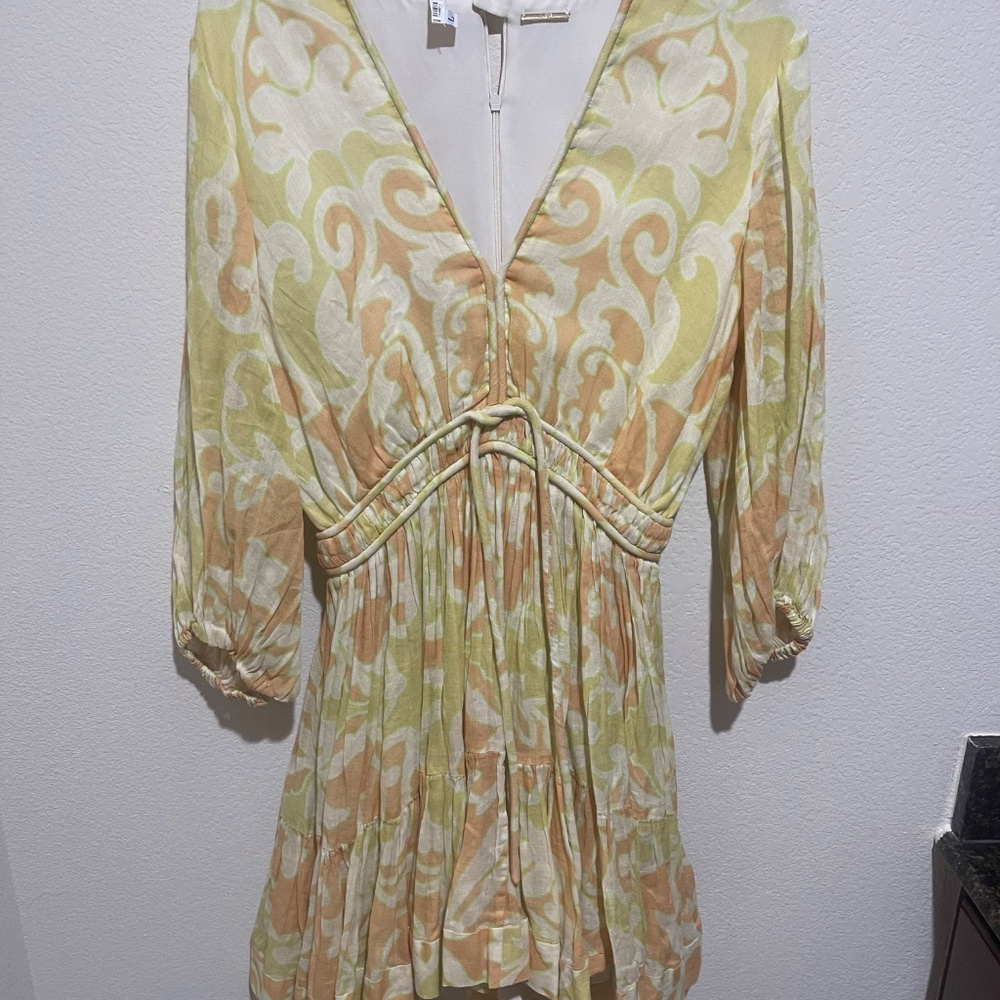 Alexis Capri Yellow Mini Dress – Women’s Size L (Retails $598) - Picture 11 of 16